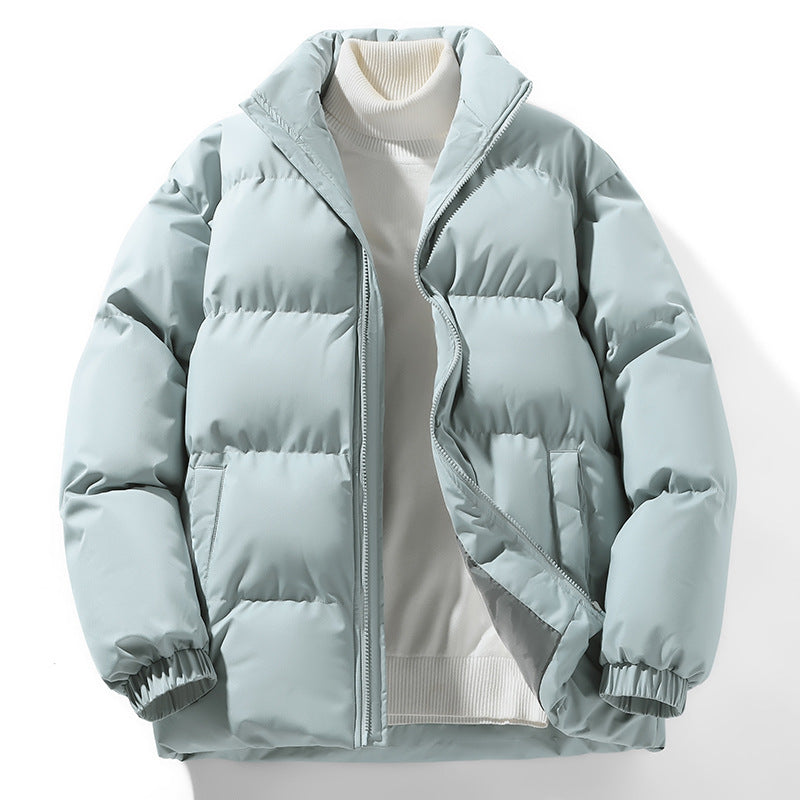 Autumn and Winter Bread Jacket Loose Hong Kong Style Stand Collier Coton Manteau