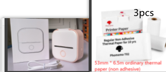Imprimante Mini Thermique Portable Accueil Imprimante Photo Étudiant Mauvaise question Imprimante Bleu