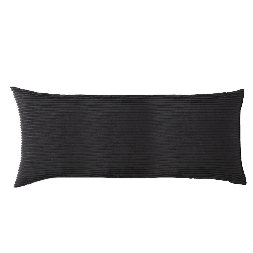 Corduroy Coussin long doux Double longueur Coussin