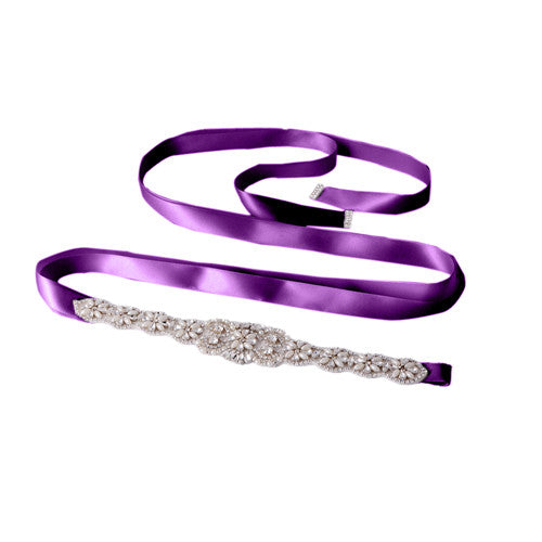 Ceinture mariage avec décoration strass