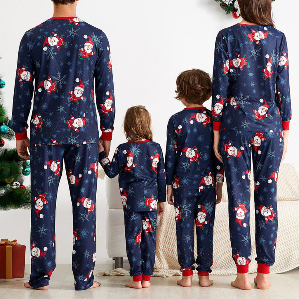 Costume à manches longues parent-enfant de Noël