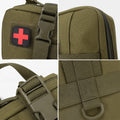 Trousse de premiers soins tactiques portatifs à l'extérieur - Organisateur d'approvisionnement médical portatif/montable