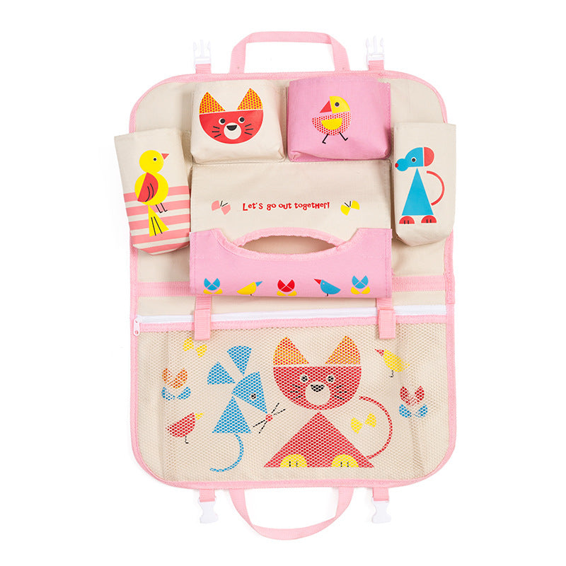 Cartoon voiture sac de rangement siège sac suspendu