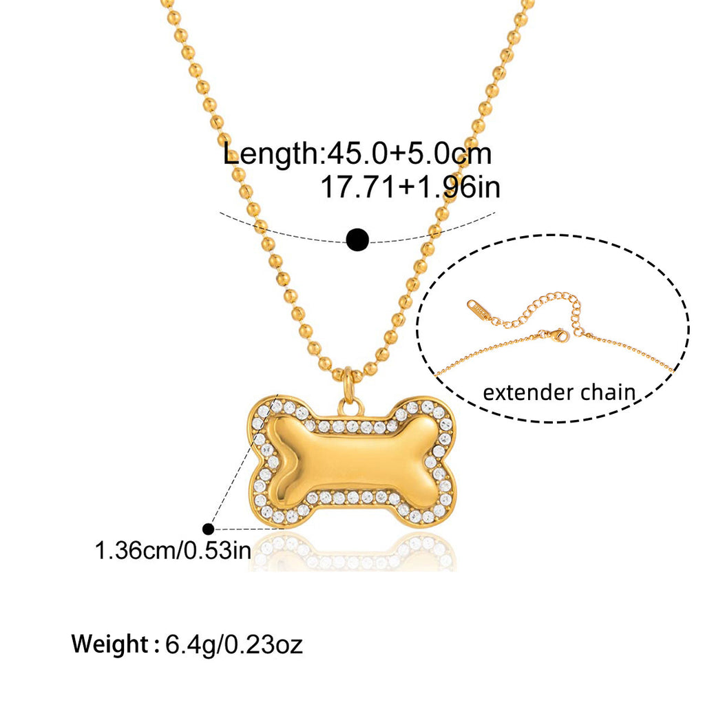 Collier femme en acier inoxydable 316