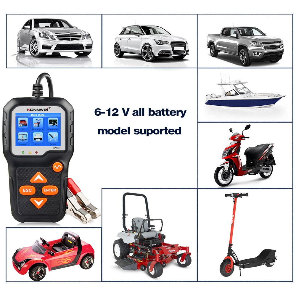 Détecteur automatique de batterie de voiture de moto