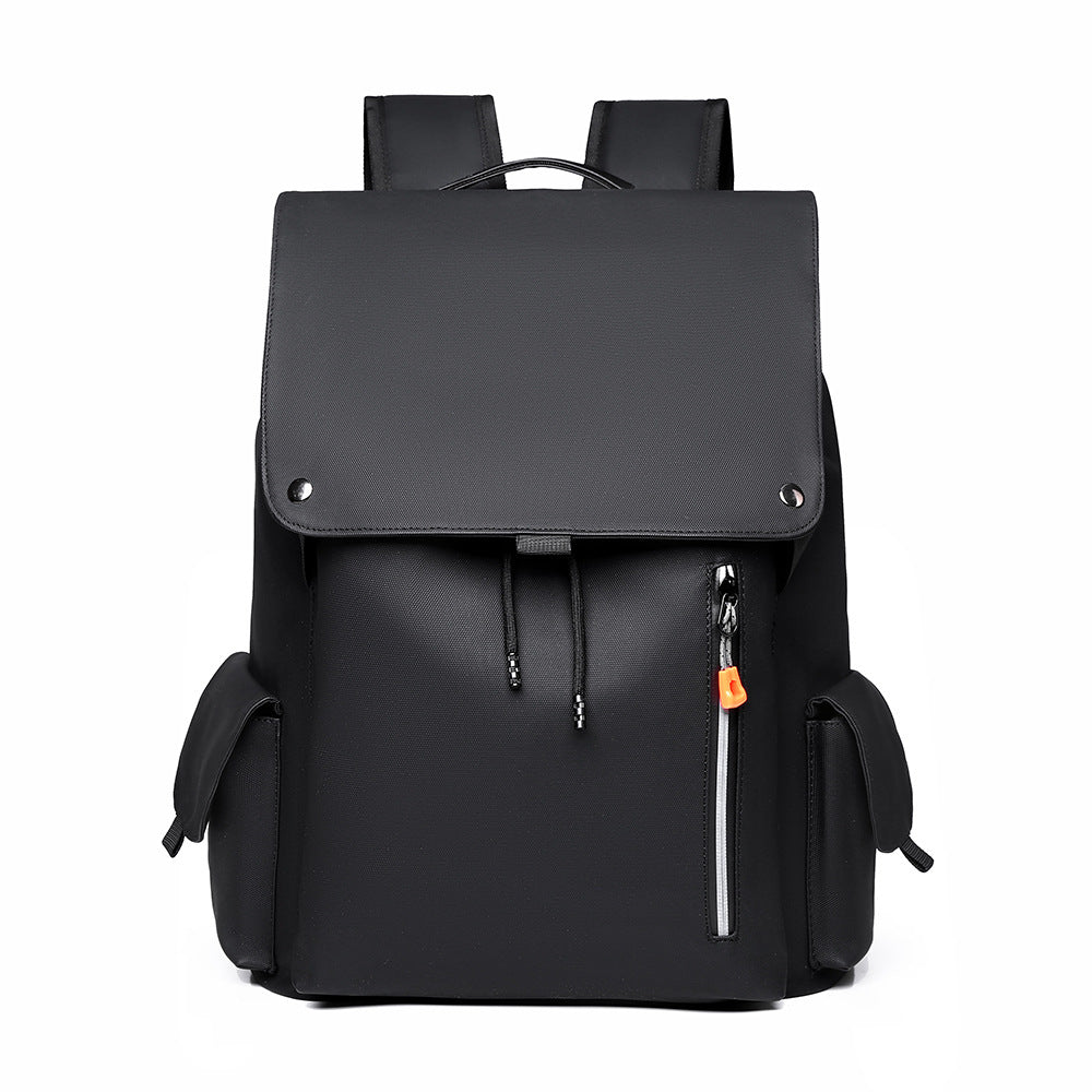 Sac à dos en cuir laminé de grande capacité pour hommes