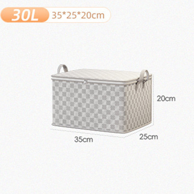 Grille d'échecs Finition de déménagement Sac de rangement de vêtements de grande capacité