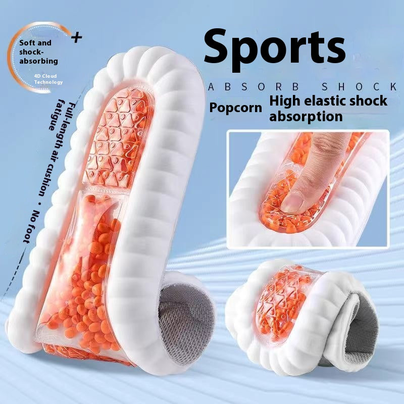 Semelle intérieure de sport respirante à amortisseur haute élasticité, souple et absorbante pour le fond