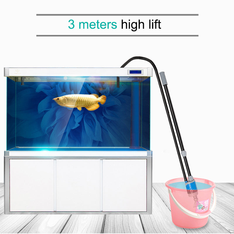 Outil de nettoyage de l'étang de poisson de toilette avec adduction d'eau électrique