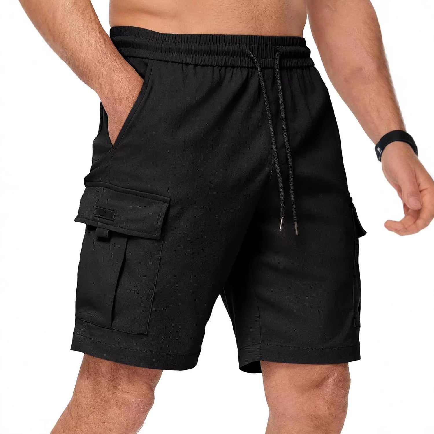 Été homme American-Style High Street Loose Hip-Hop Trendy Short à cinq points