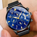 Concept Men's Mesh Strap Calendrier Montres Quartz