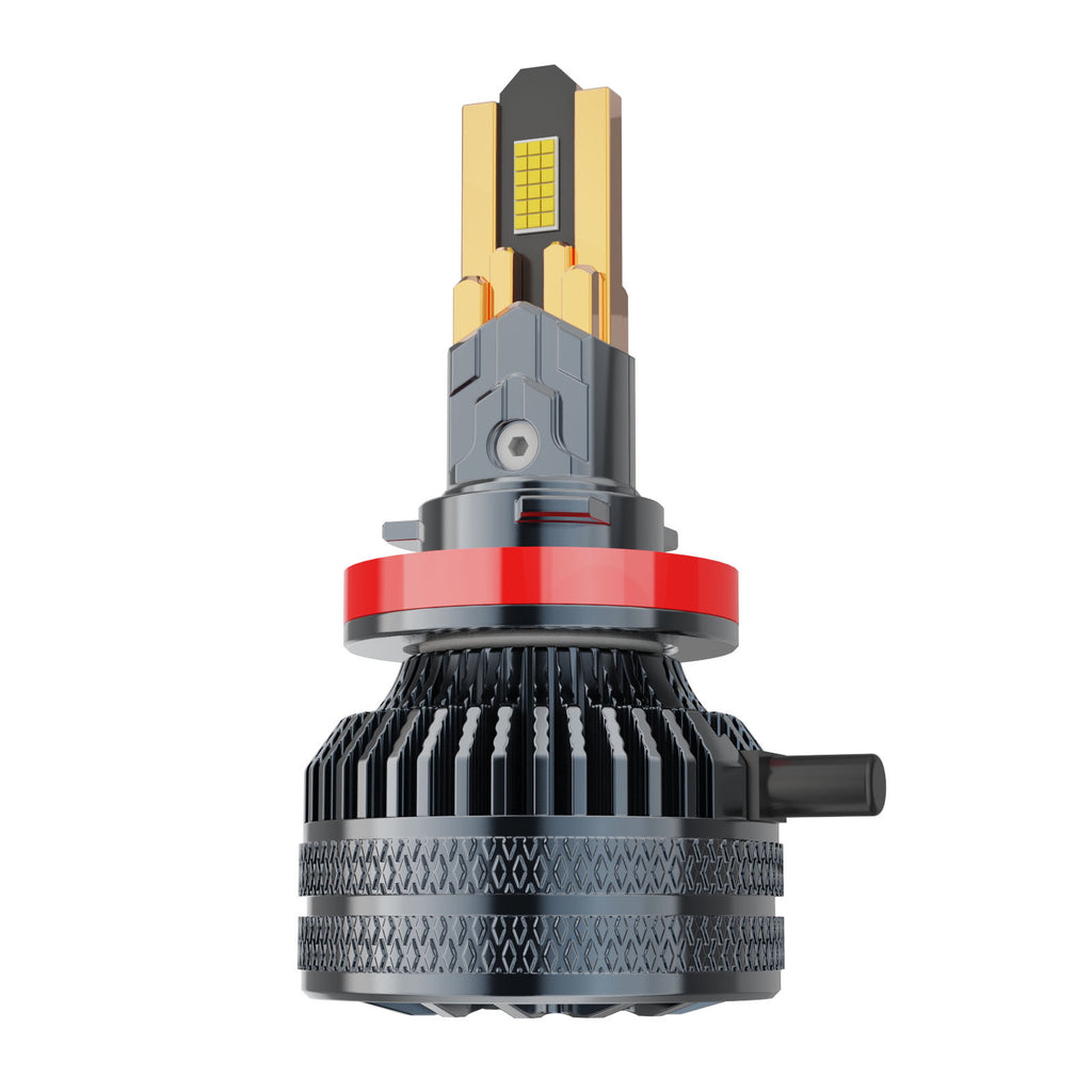 200W Super lumineux phare de voiture LED Ampoule 10 tubes en cuivre 36 puce haute focale H4 H7 LED automatique
