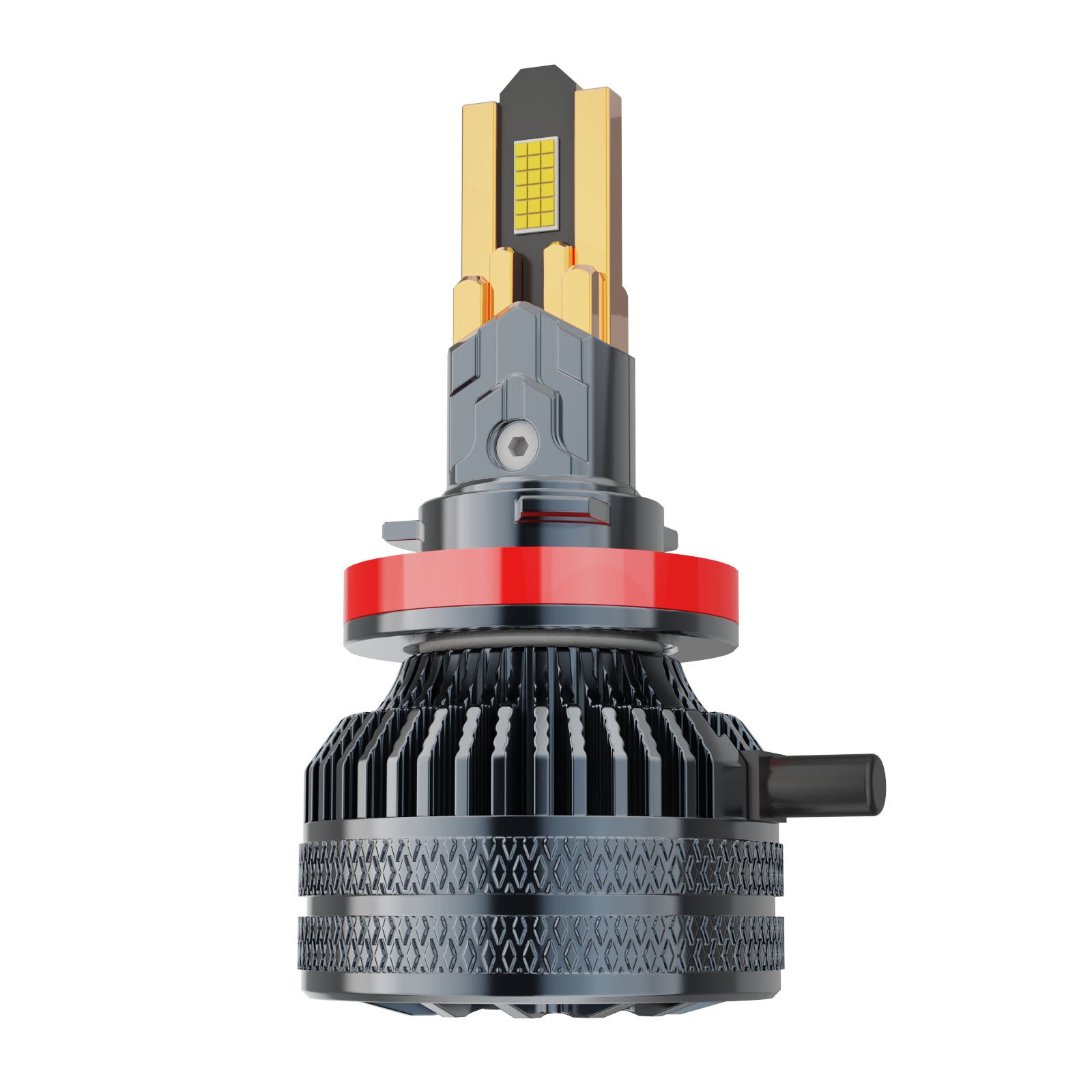 200W Super lumineux phare de voiture LED Ampoule 10 tubes en cuivre 36 puce haute focale H4 H7 LED automatique