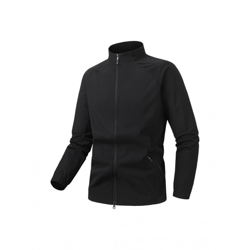 Hommes SpringAutomn Casual Running Stand-Collar Waterproof Et Veste Windproof Outdoor fitn