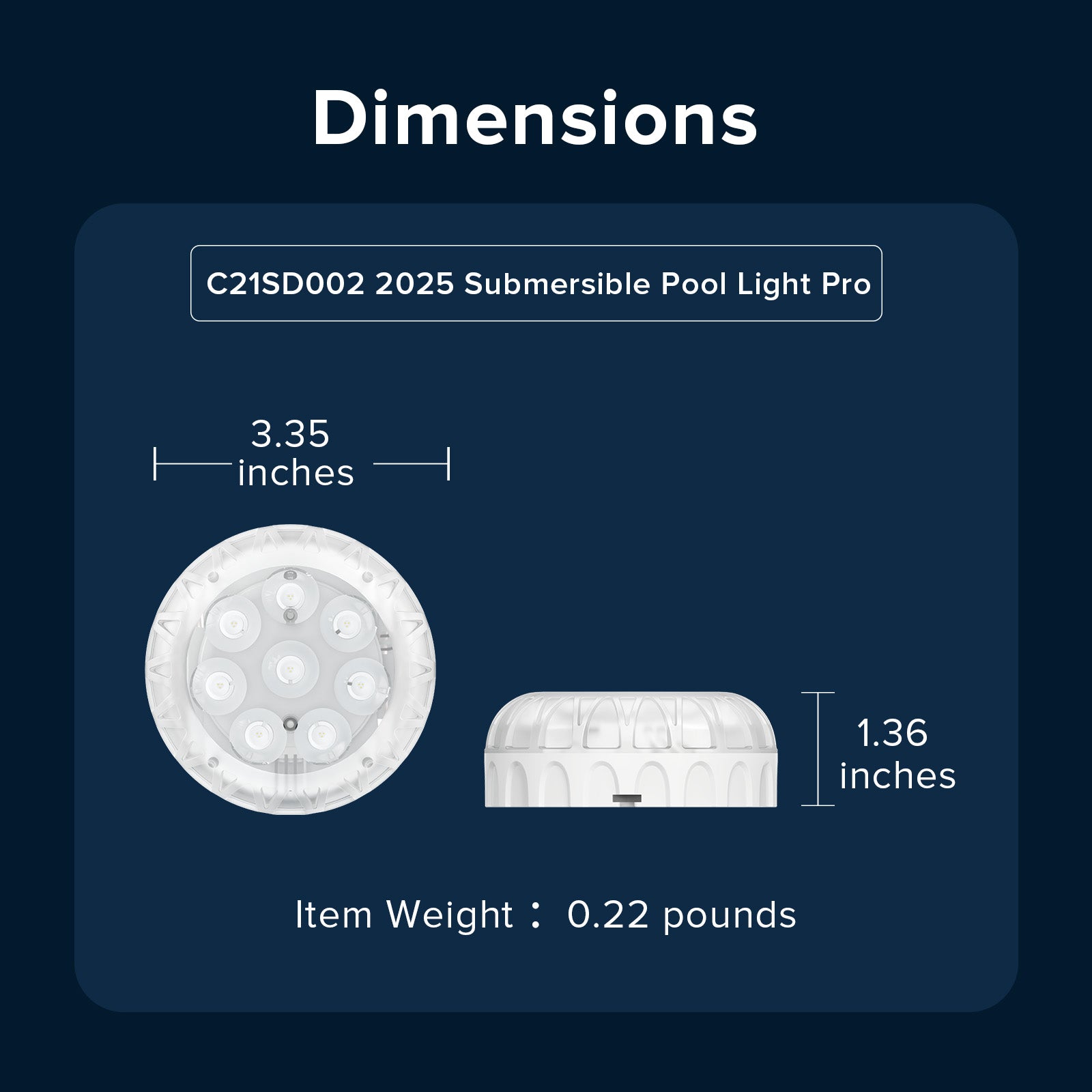SANSI IP68 Pool Light étanche