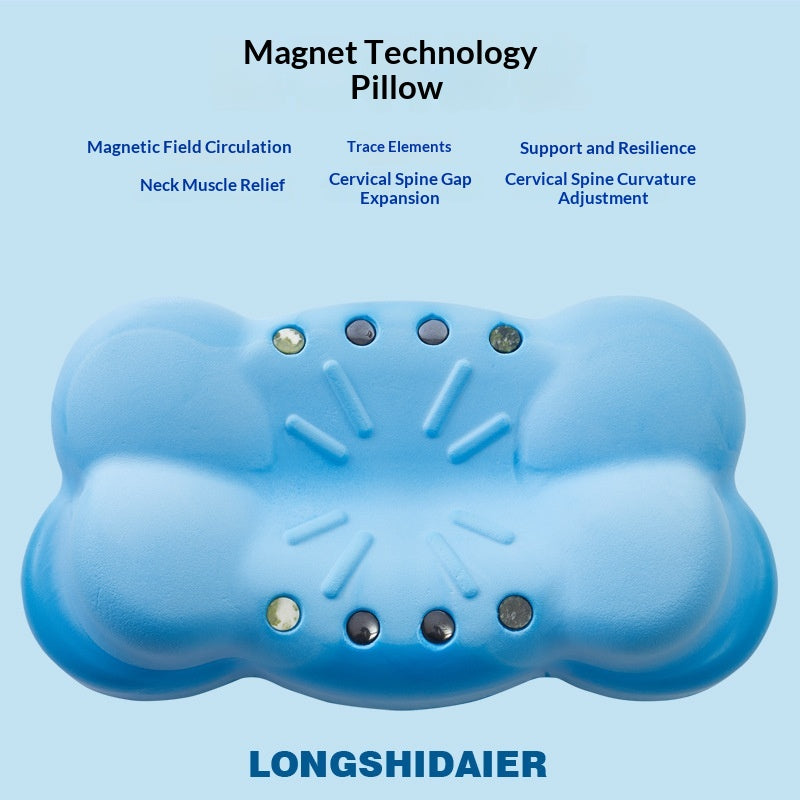 Oreiller magnétique en mousse de mémoire à rétractation lente