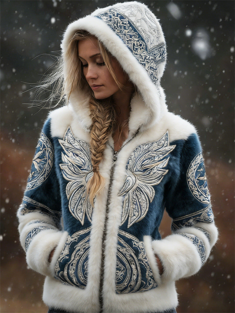 Impression numérique 3D Hoodie retro zip-up pour automneHiver
