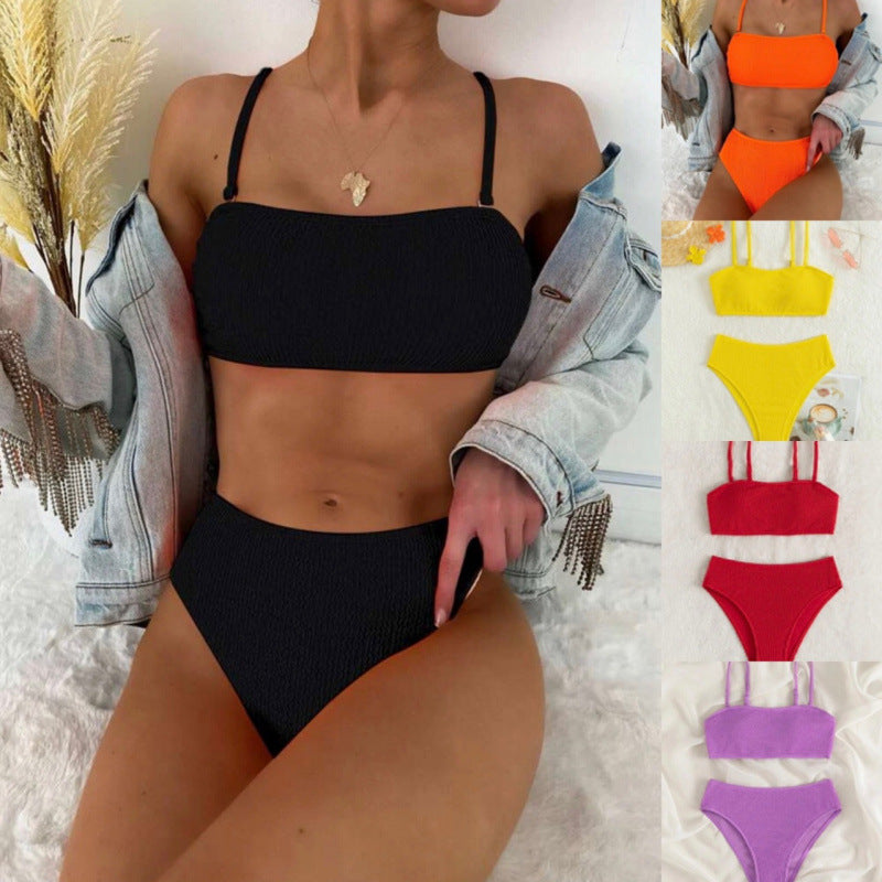 Deux-pièces de maillot de bain Halter Style européen et américain