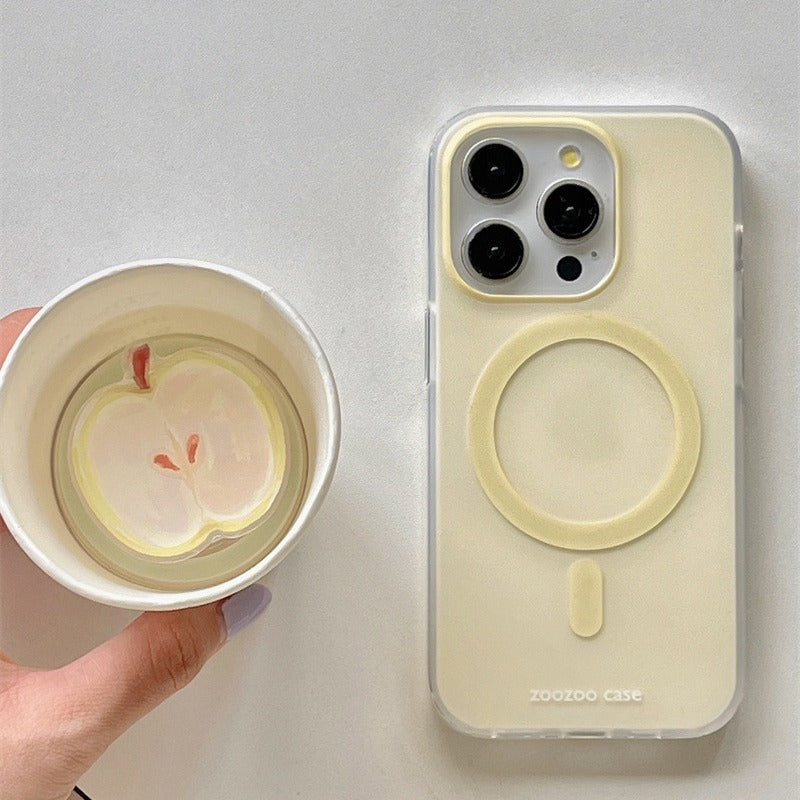 Boîtier de téléphone magnétique double couche