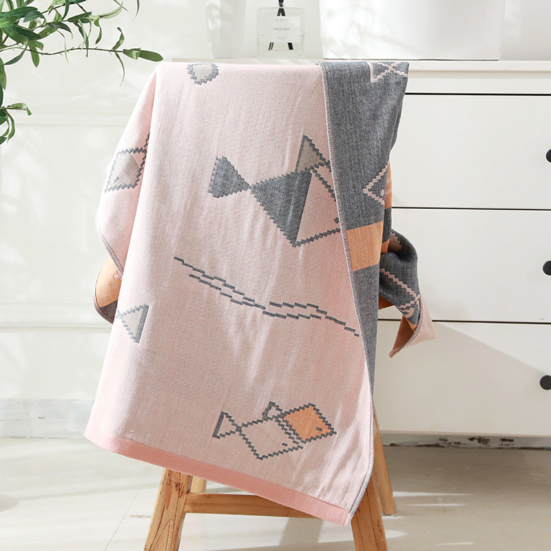 Serviette de bain en coton Gauze à quatre couches