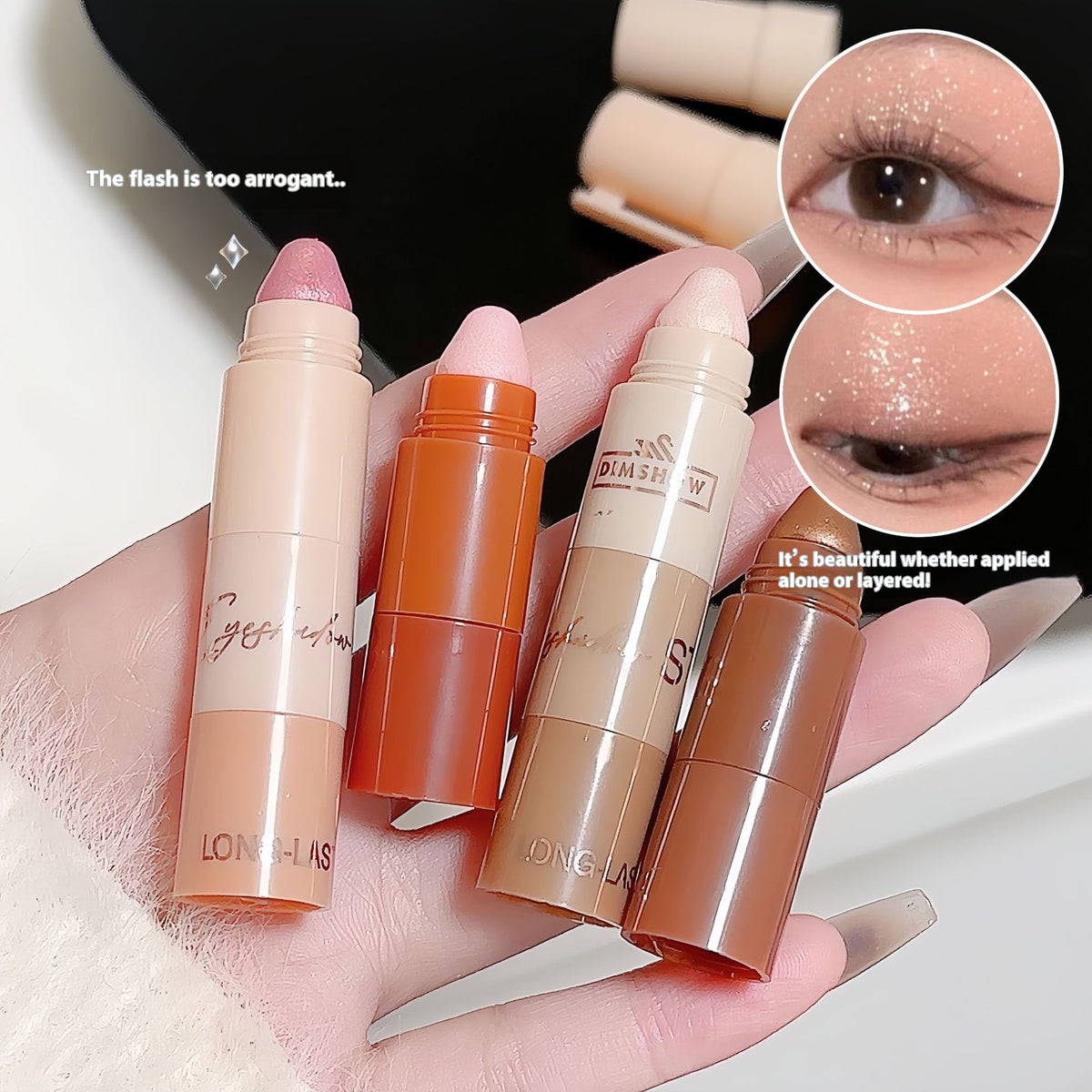 Cinq et cinq sections Stylo Eyeliner paresseux surplombant le visage uni