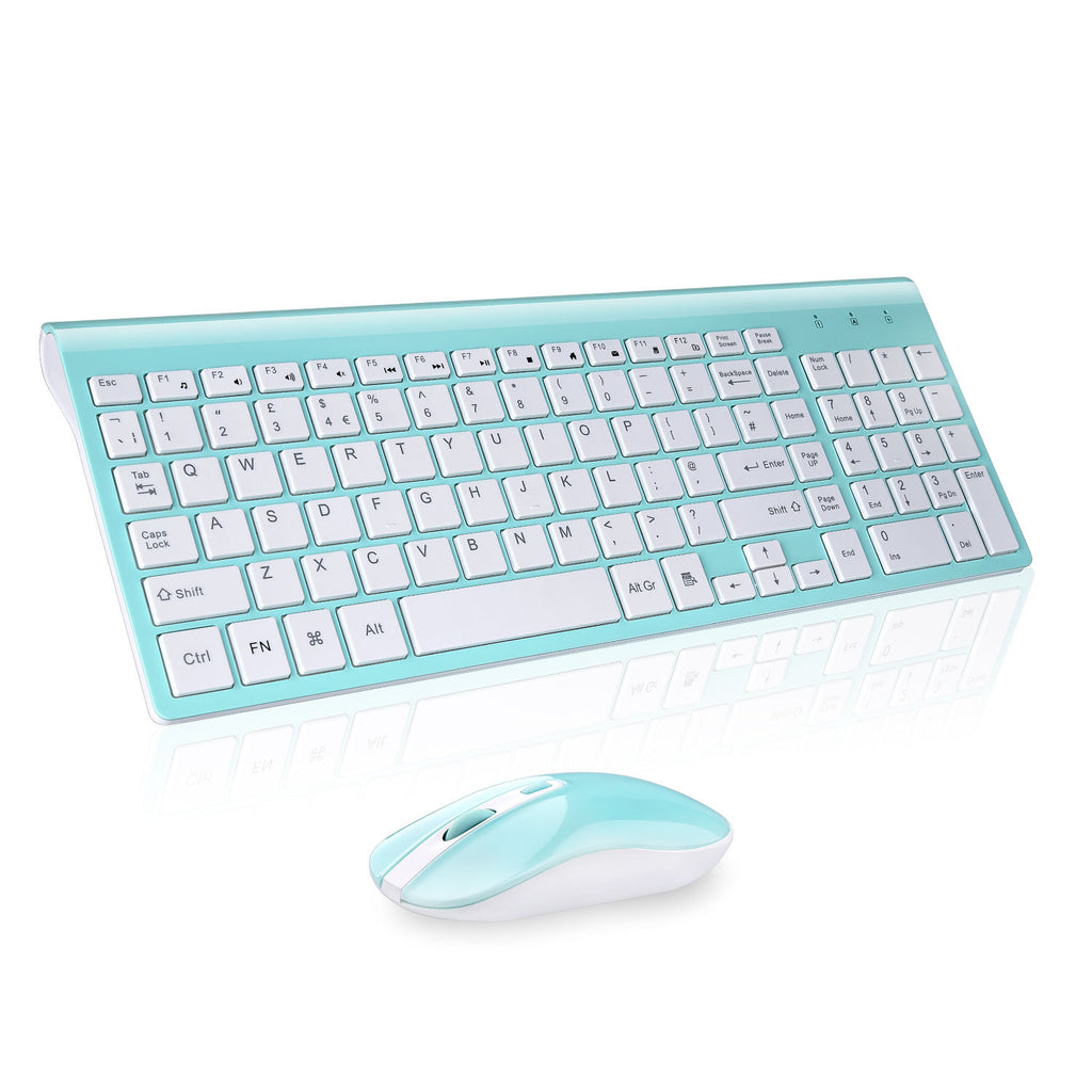 Jeu de souris clavier sans fil de mode 2.4G mince accessoires de bureau portable