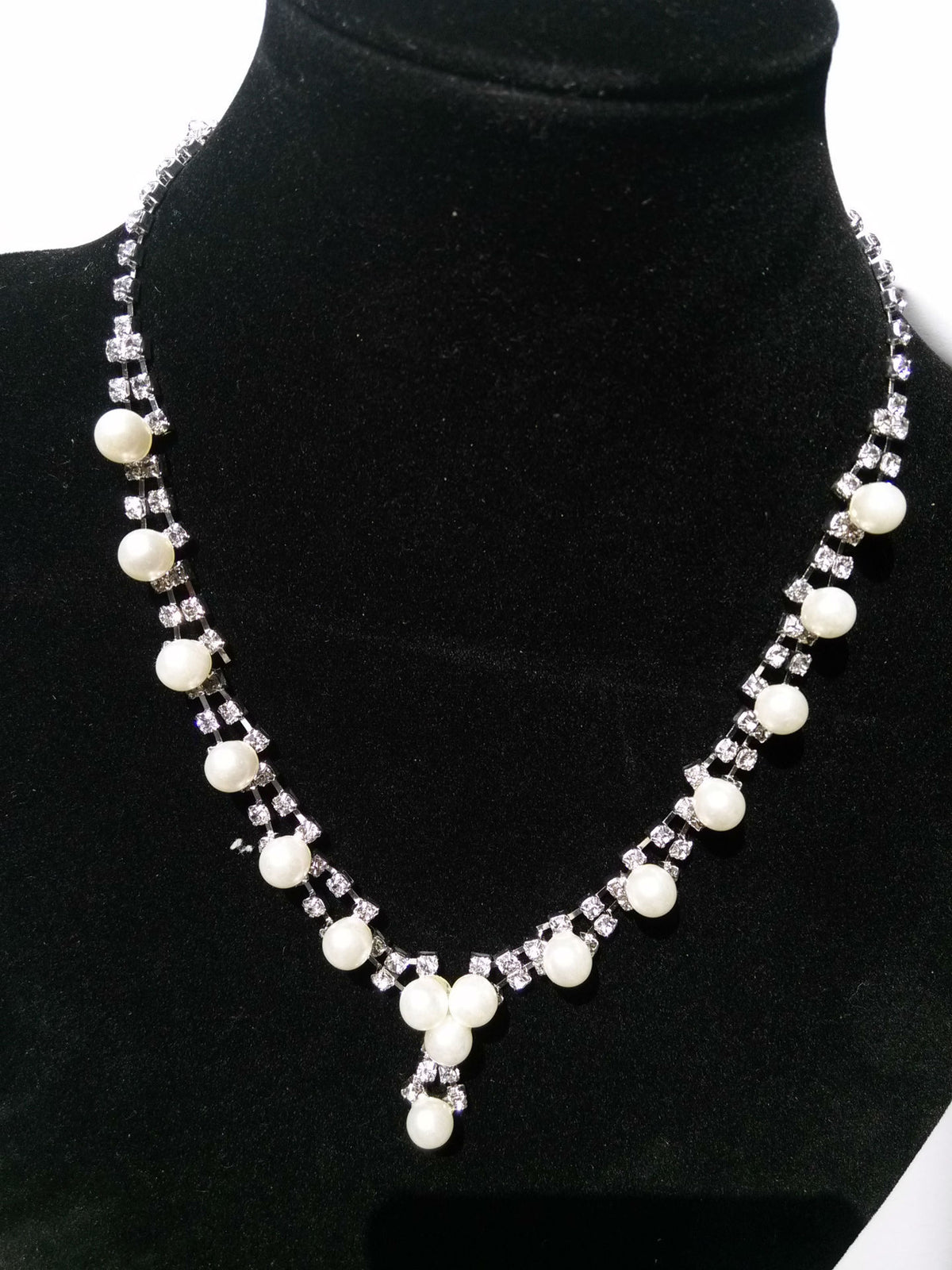 Bijoux de mariée simple collier perle perle