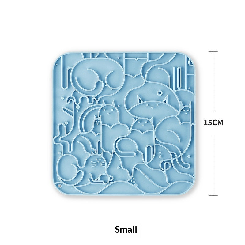 Tapis pour animaux de compagnie en silicone pour le collage