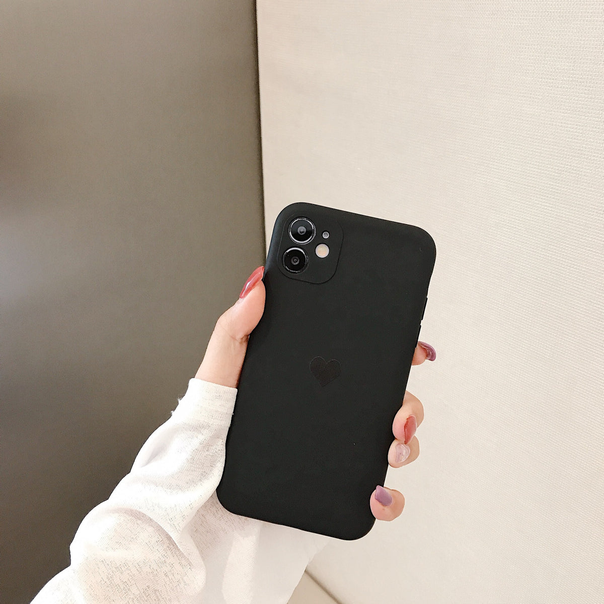 Cas de téléphone portable gelé au cœur liquide