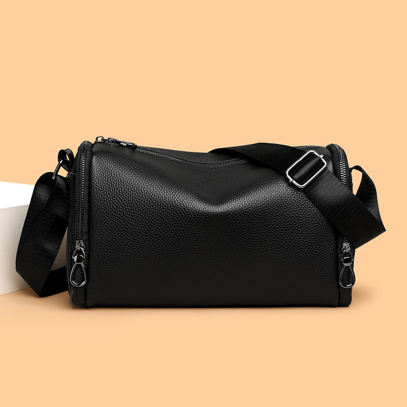 Véritable sac multifonctionnel en cuir de cochette en cuir