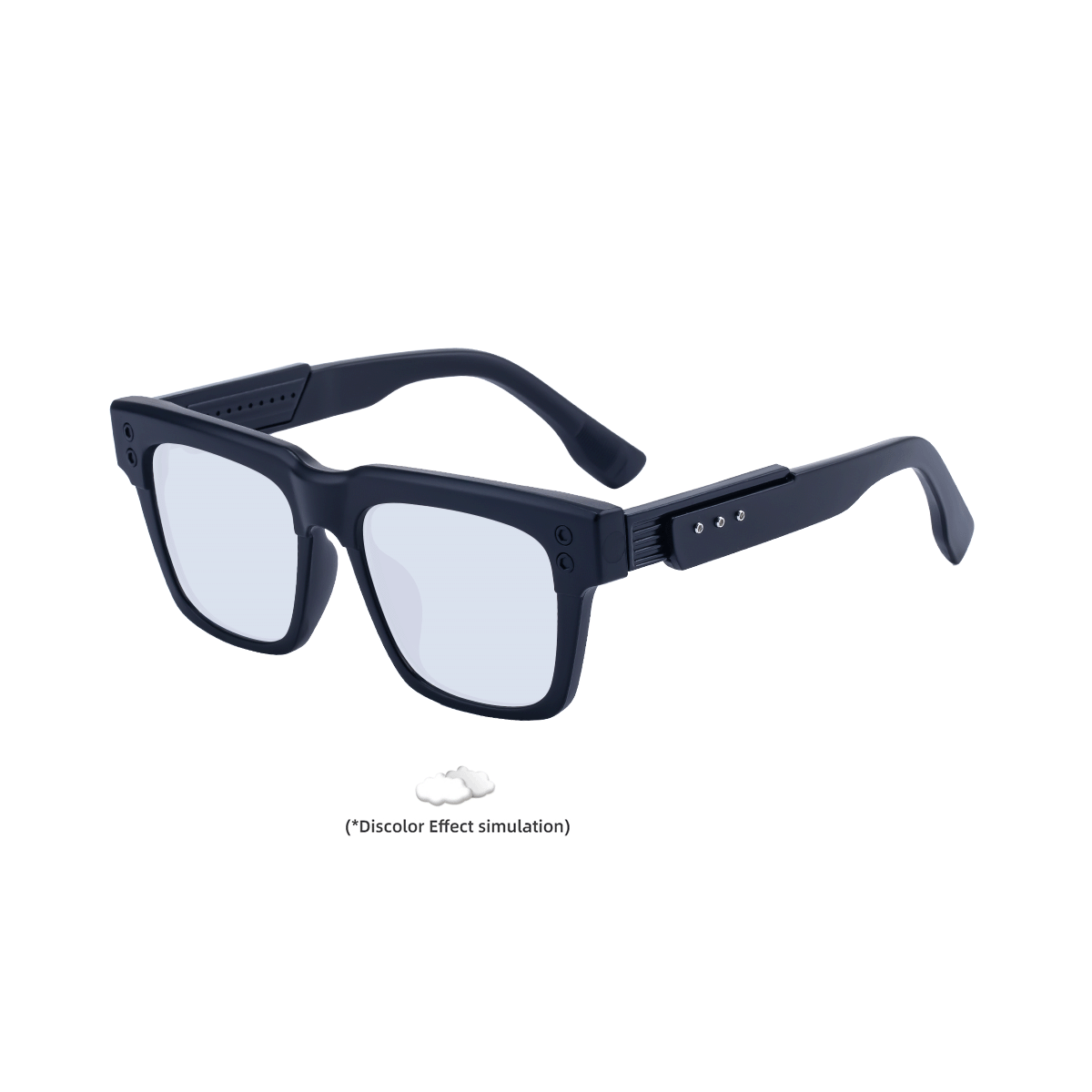 Lunettes de soleil de style européenne et américaine à changement de couleur