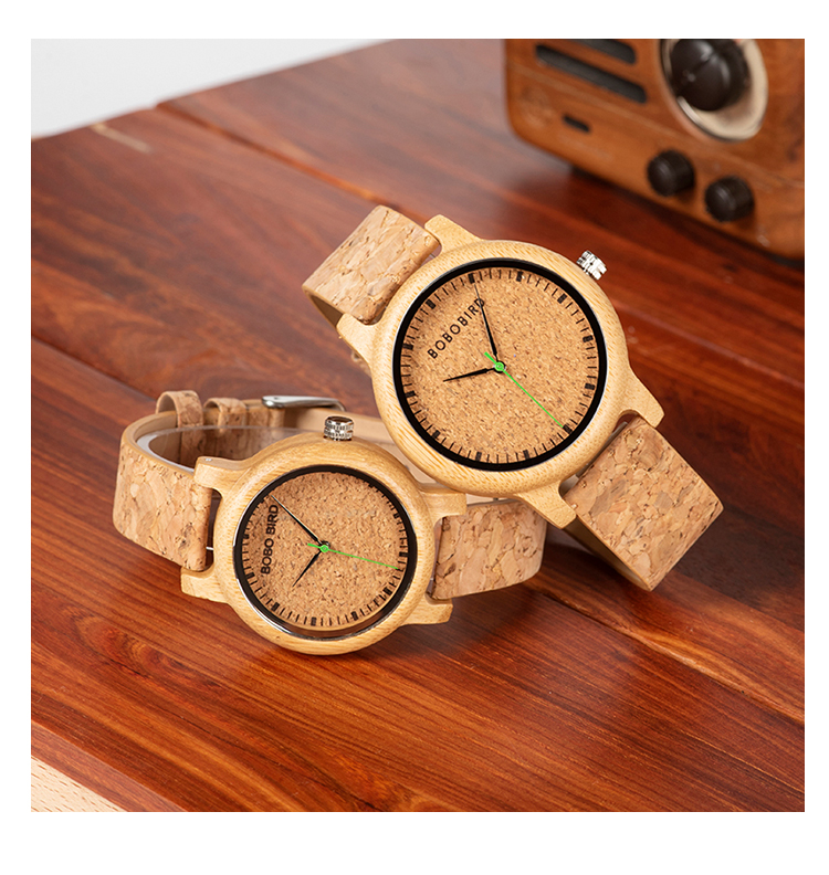 Montres en bambou et en bois