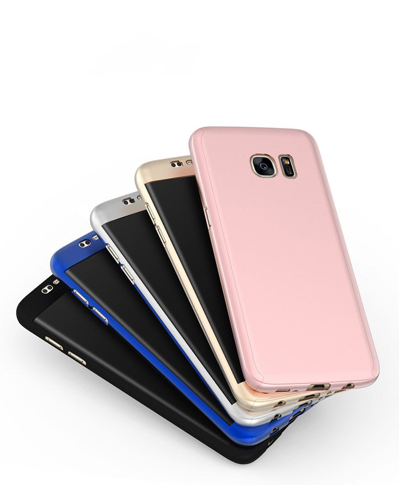 S8 All inclusive Mobile Phone Shell 360 Degree Frosted Protection PC Manche dure trempée