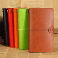 Vieux carnet de voyage en cuir journal livre A6