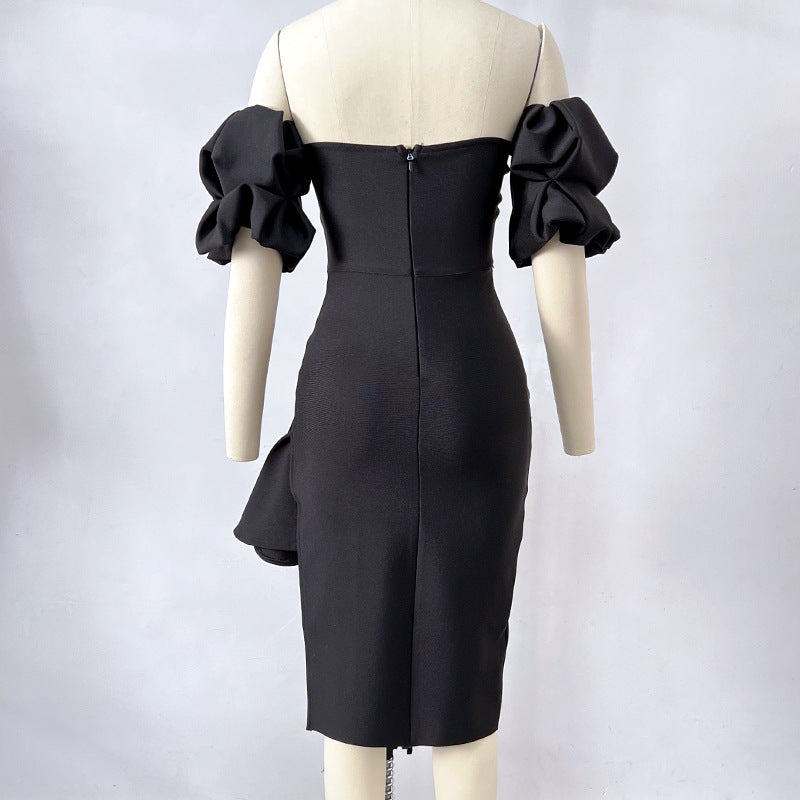 Robe de pansement de lanterne couleur solide pour femmes
