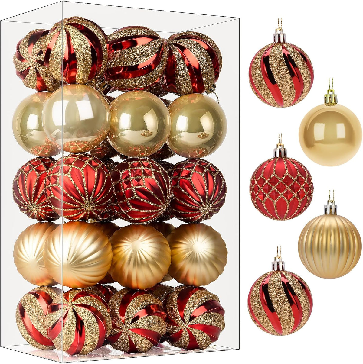 Ornements de boule d'arbre de Noël 30 PCS