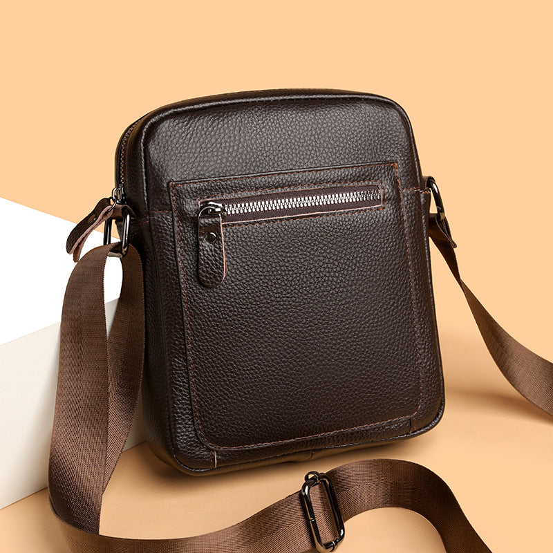 Sac de messager en cuir tout-match Casual