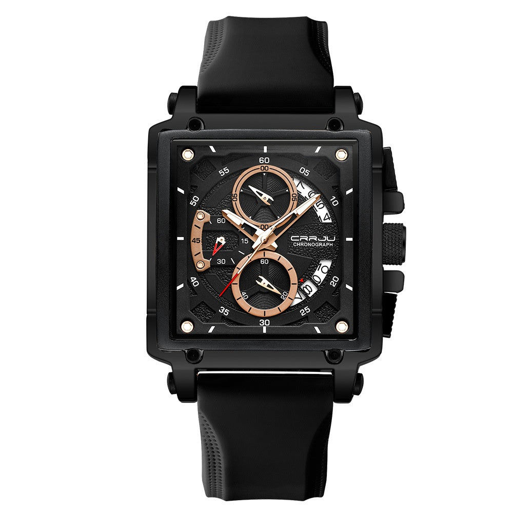 Men's Simple Business Band Calendar Watch