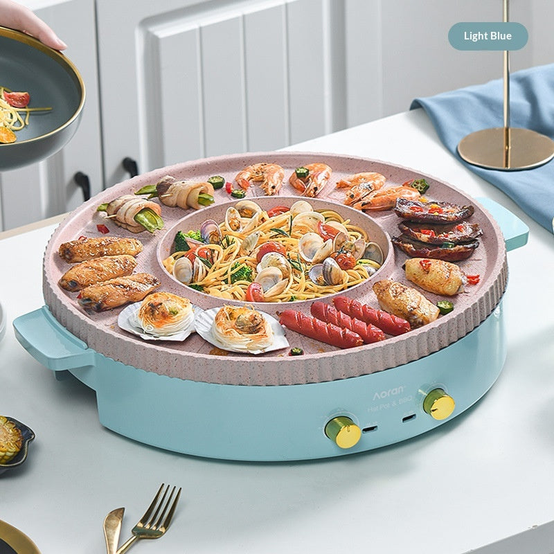 Barbecue électrique Combo Grill pour pot et grille multifonctions
