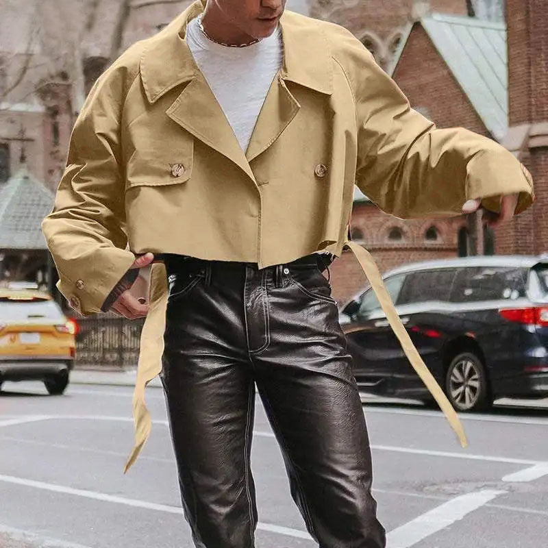 Manteau de trench élégant pour hommes