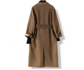 Robe longue col en laine