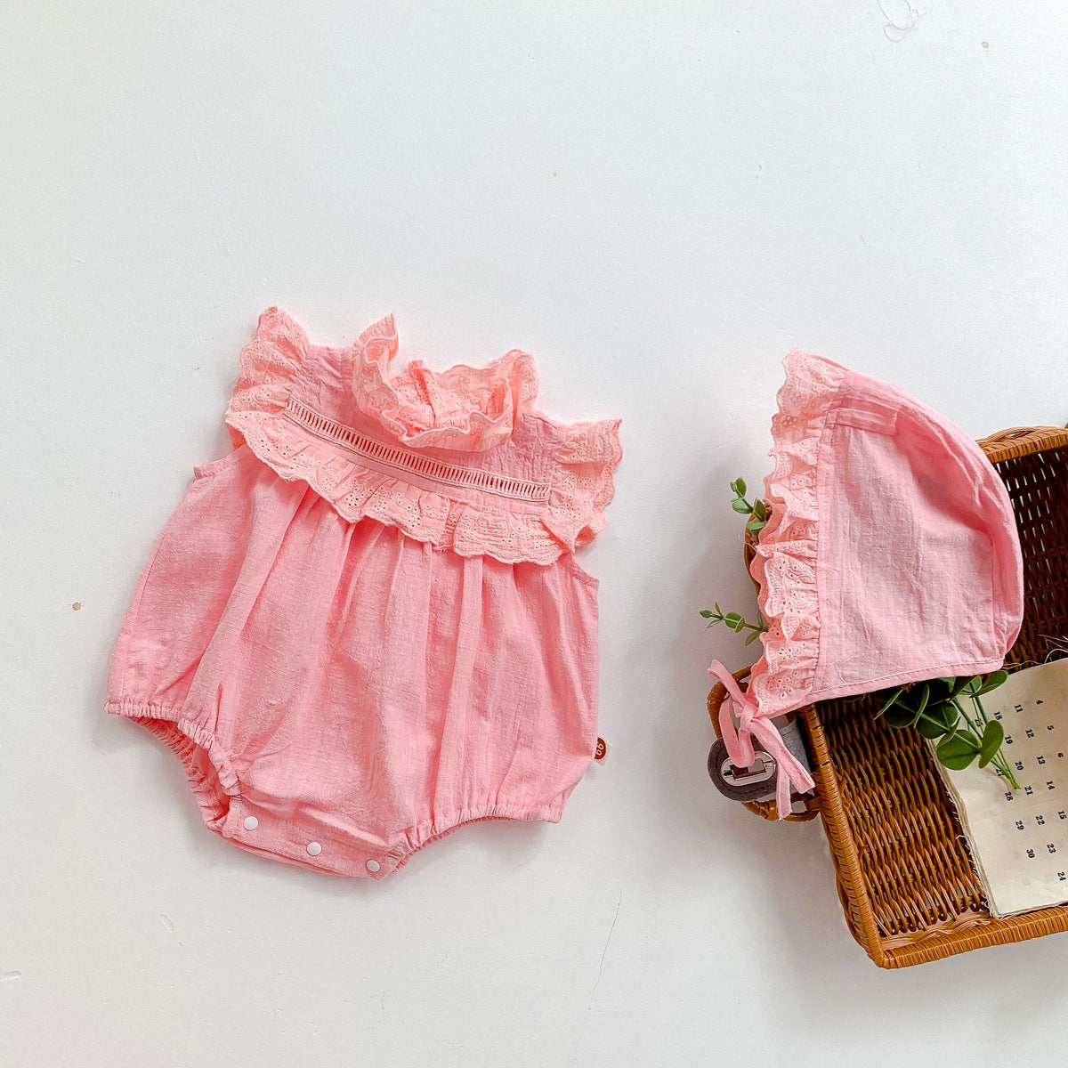 Dentelle coréenne onésie combinaison bébé Romper