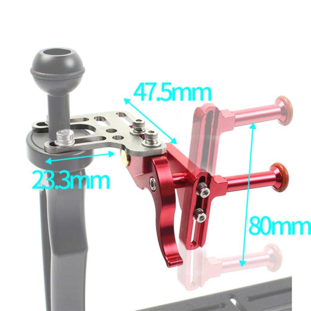 Plongée caméra support obturateur bouton de connexion tige