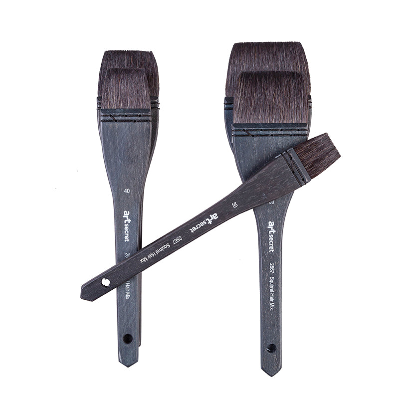 Brosse à cheveux écureuil gris