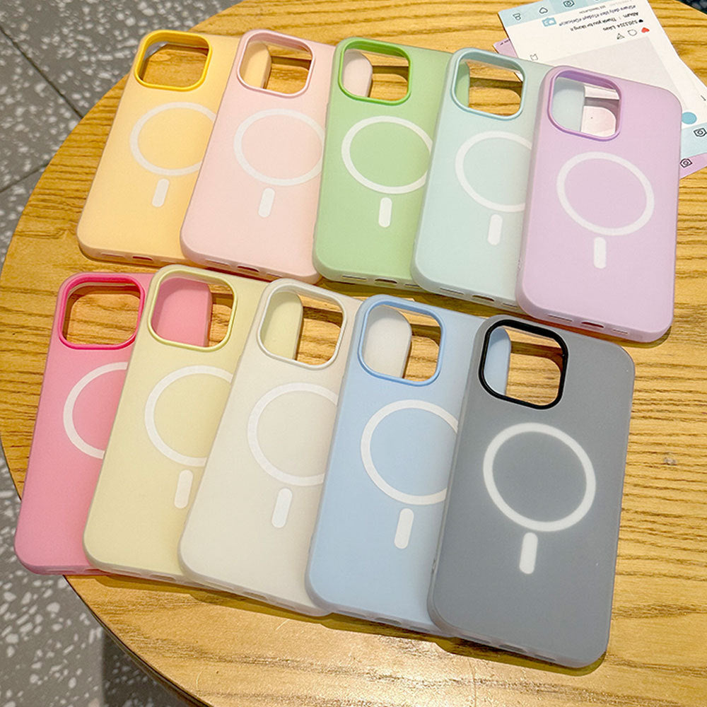 Fashion Personnalité Double couche boîtier de téléphone magnétique