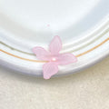 Perles de fleurs acryliques 4-Petal givrées