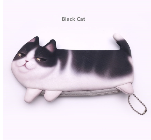 Cute Cat Makeup Case Travel Organizer Cosmetic Bags Neceser Toilette Cosmetic Pencil Case