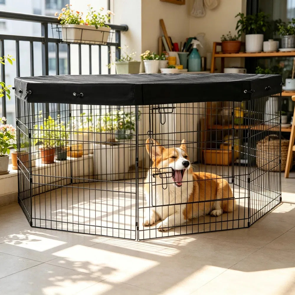 Maison de chien avec facile à nettoyer et espace-sauvegard pour l'extérieur