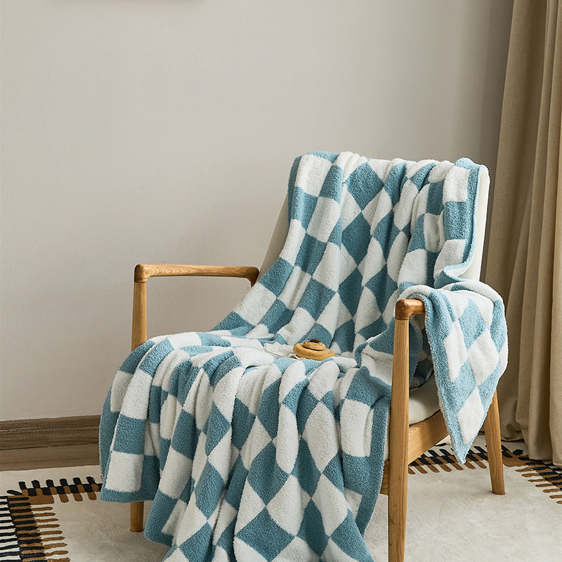 Couverture en Plaid de demi-velvet de style nordique