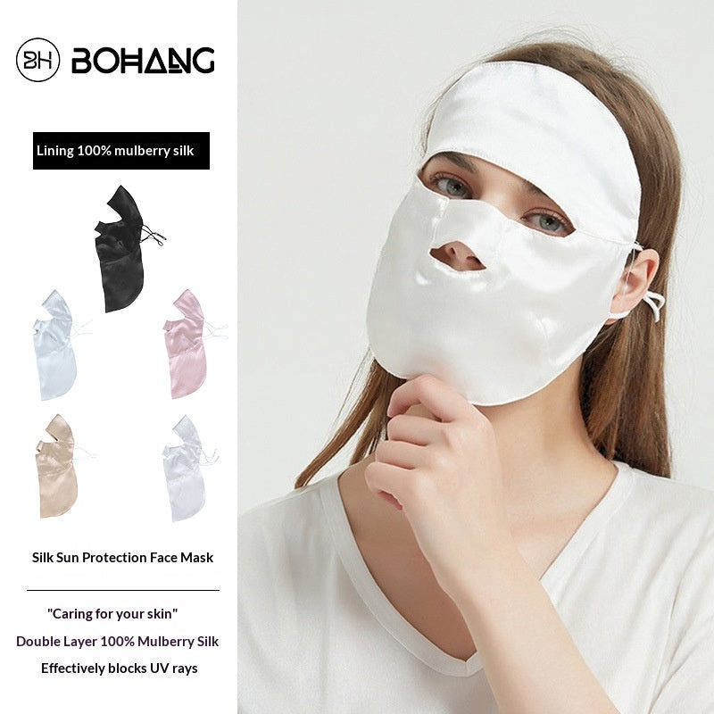 Masque visage respirant en soie Mulberry pour femme